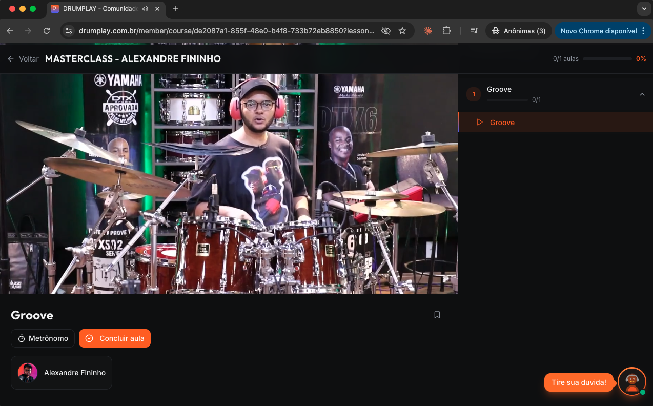 MasterClass com Alexandre Fininho